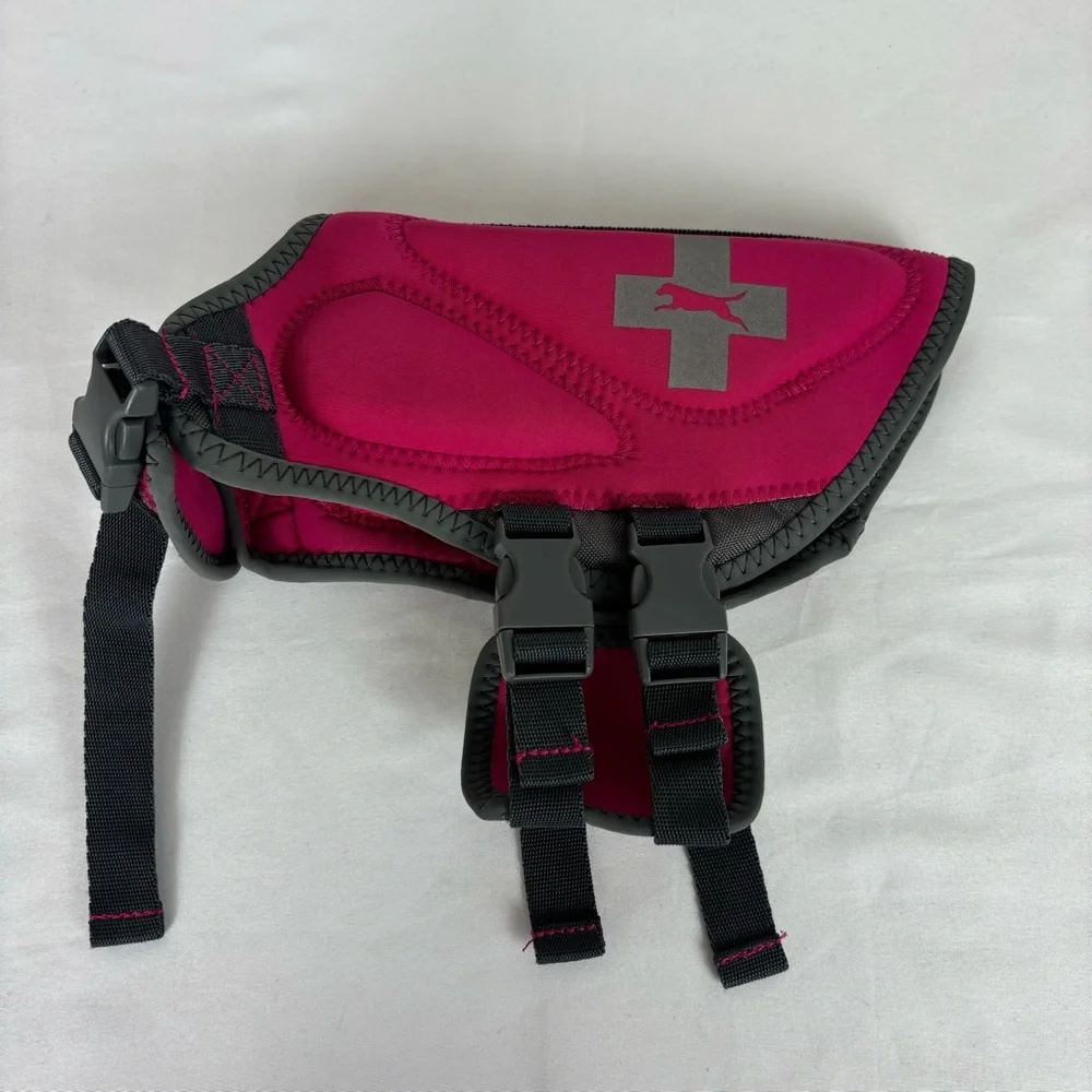 Top Paw Dog Floatation Aid Device Neoprene Life Jacket Pink X-Small 5-15 lbs